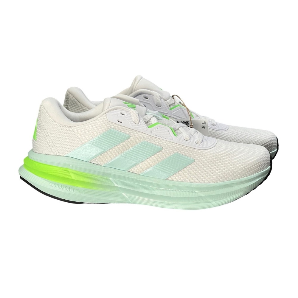 Adidas Galaxy 7 W Womens 8 Running Walking Athletic Shoes White Mint Lime JQ2610